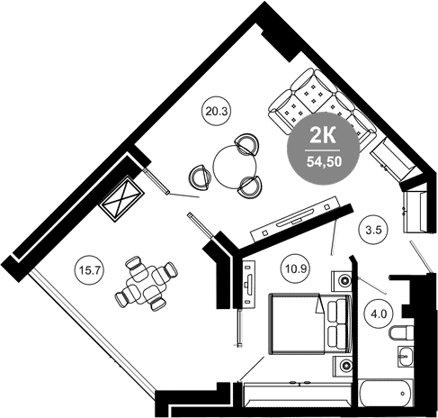 Продается 2-комн. квартира, 40.8 м²