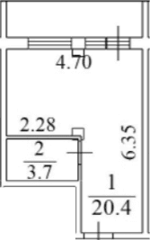 Продается 1-комн. квартира, 30.3 м²