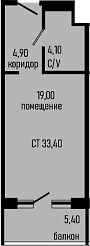 Продается 1-комн. квартира, 28 м²