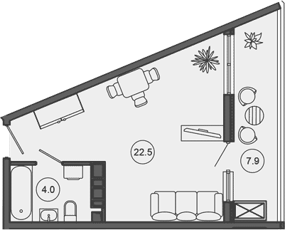 Продается 1-комн. квартира, 26.5 м²