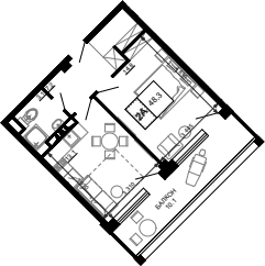 Продается 1-комн. квартира, 38.2 м²