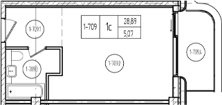 Продается 1-комн. квартира, 27.91 м²