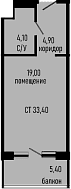 Продается 1-комн. квартира, 28 м²
