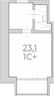 Продается 1-комн. квартира, 23.1 м²
