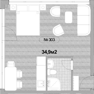 Продается 1-комн. квартира, 34.9 м²