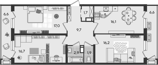Продается 4-комн. квартира, 82.2 м²