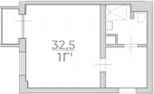 Продается 1-комн. квартира, 32.5 м²