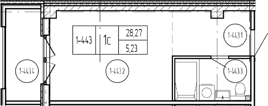 Продается 1-комн. квартира, 29.27 м²