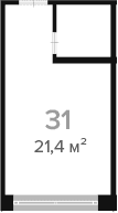 Продается 1-комн. квартира, 21.4 м²