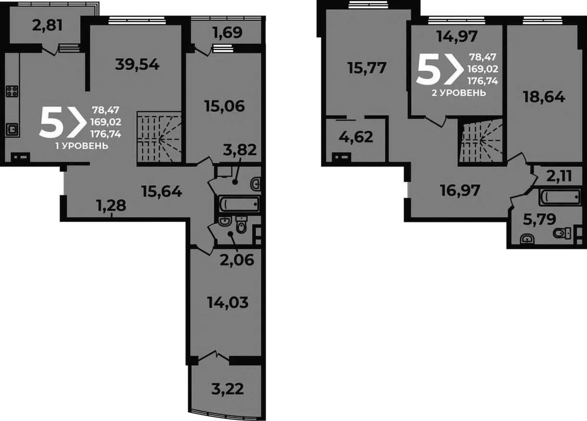 Продается 5-комн. квартира, 169.02 м²