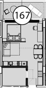 Продается 1-комн. квартира, 54.1 м²