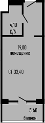 Продается 1-комн. квартира, 28 м²