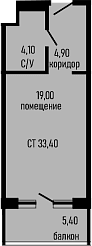 Продается 1-комн. квартира, 28 м²