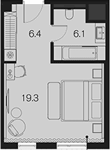 Продается 1-комн. квартира, 31.8 м²