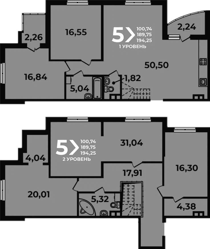 Продается 5-комн. квартира, 189.75 м²