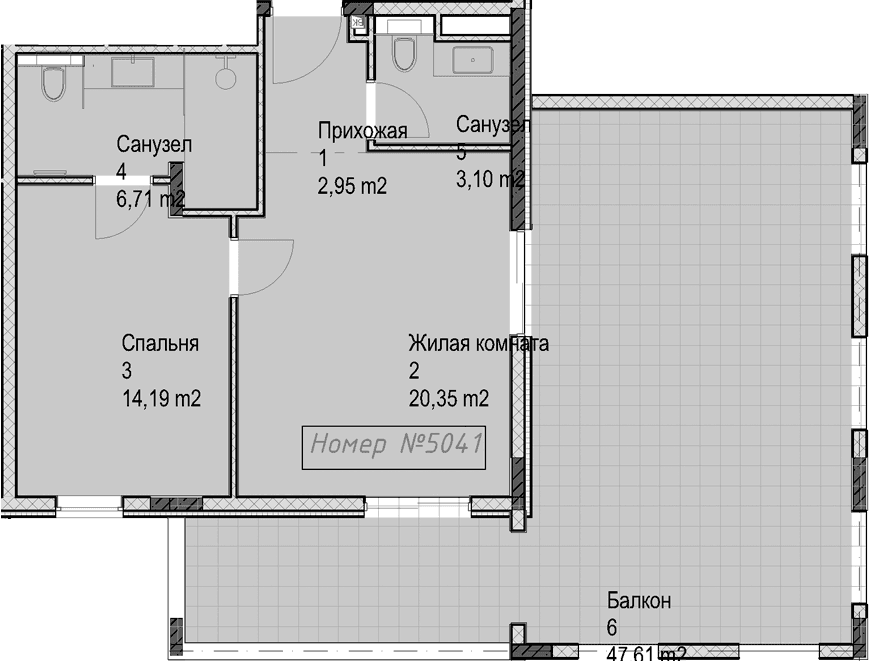 Продается 2-комн. квартира, 47.29 м²
