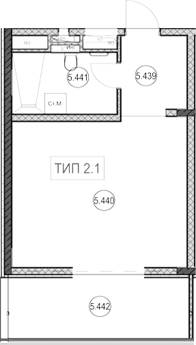 Продается 1-комн. квартира, 31.4 м²