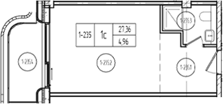 Продается 1-комн. квартира, 28.61 м²