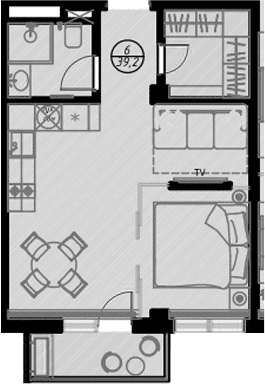 Продается 1-комн. квартира, 36.3 м²