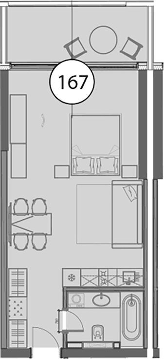 Продается 1-комн. квартира, 48.7 м²