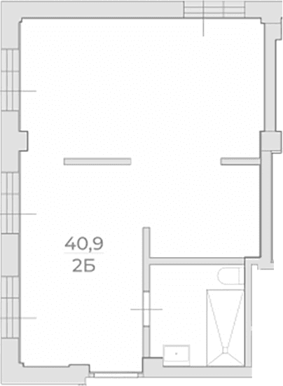 Продается 1-комн. квартира, 40.9 м²