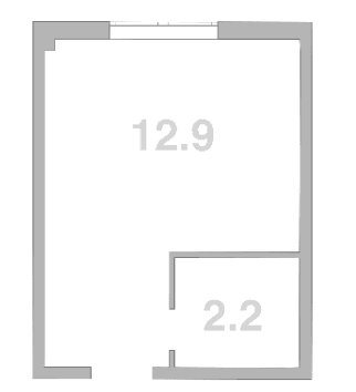 Продается 1-комн. квартира, 15.1 м²