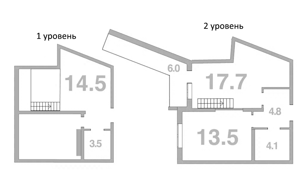 Продается 1-комн. квартира, 61.2 м²