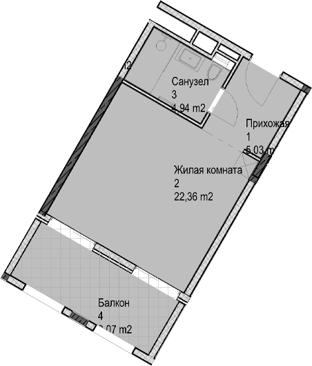 Продается 1-комн. квартира, 32.3 м²