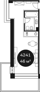 Продается 1-комн. квартира, 78.38 м²