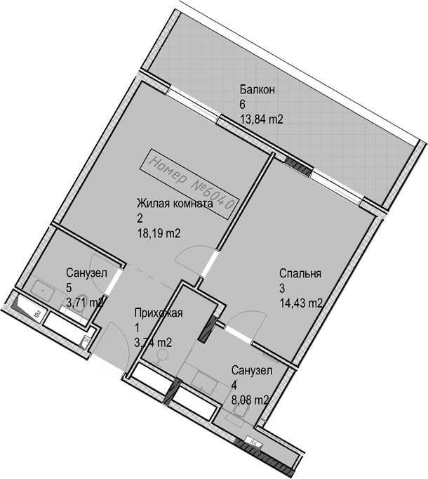 Продается 2-комн. квартира, 48.1 м²
