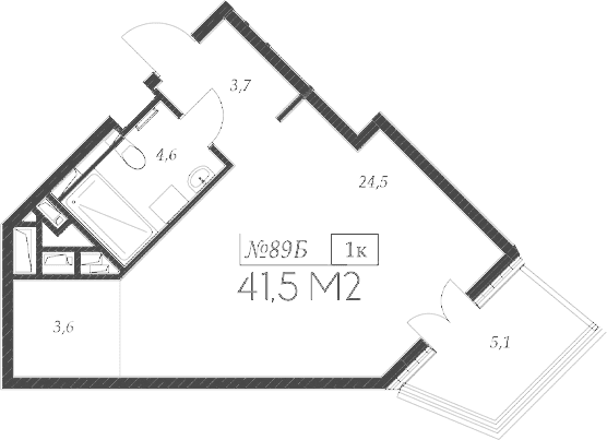 Продается 1-комн. квартира, 36.4 м²