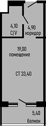 Продается 1-комн. квартира, 28 м²