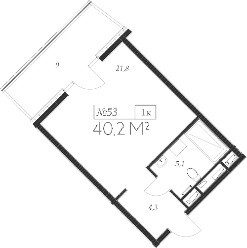 Продается 1-комн. квартира, 31.2 м²