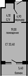 Продается 1-комн. квартира, 28 м²