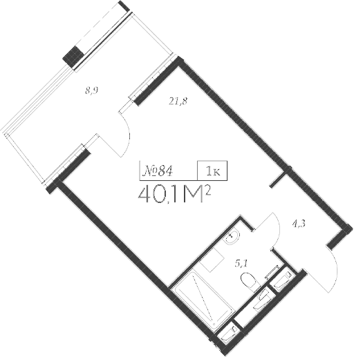 Продается 1-комн. квартира, 31.2 м²