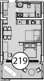 Продается 1-комн. квартира, 54 м²