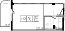 Продается 1-комн. квартира, 27.91 м²