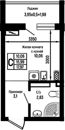 Продается 1-комн. квартира, 15.99 м²