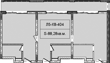 Продается 1-комн. квартира, 88.28 м²