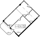 Продается 2-комн. квартира, 38.79 м²