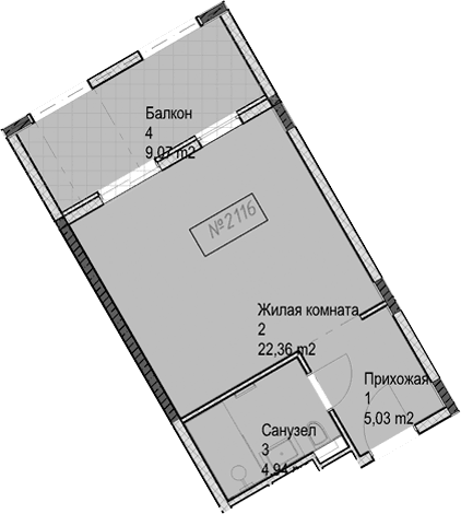Продается 1-комн. квартира, 32.3 м²