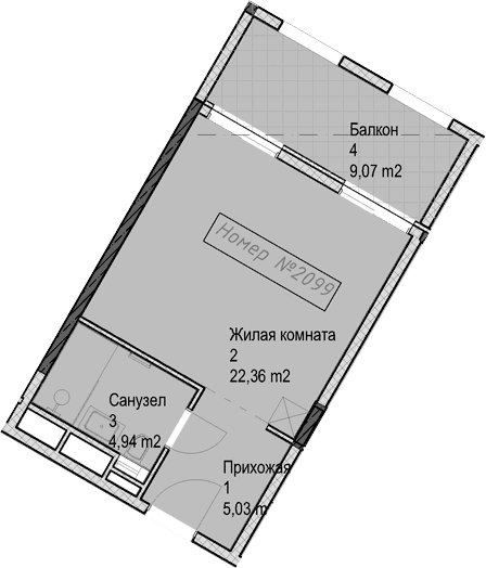 Продается 1-комн. квартира, 32.3 м²