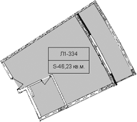 Продается 1-комн. квартира, 46.23 м²