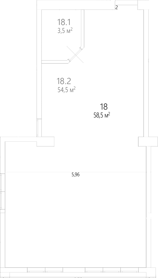 Продается 1-комн. квартира, 83.5 м²