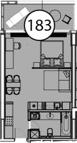 Продается 1-комн. квартира, 54.7 м²