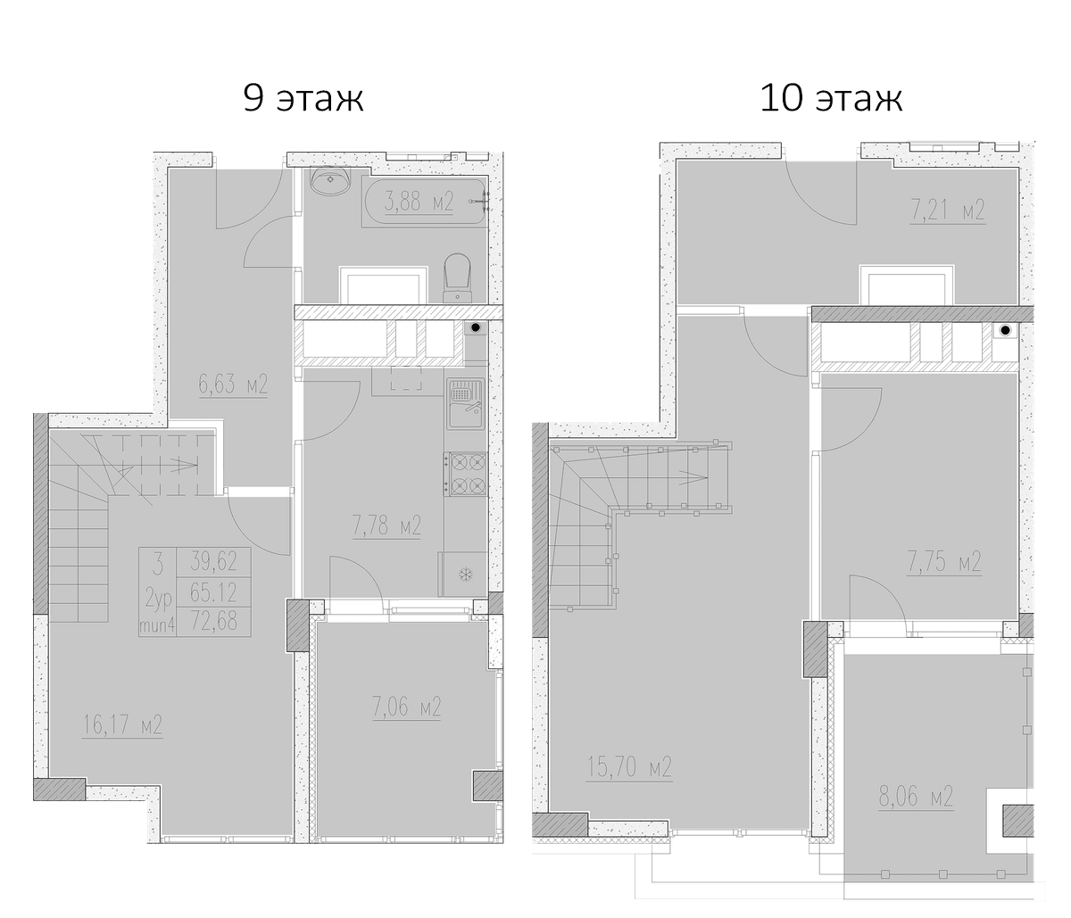 Продается 3-комн. квартира, 65.12 м²