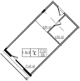 Продается 1-комн. квартира, 27.53 м²