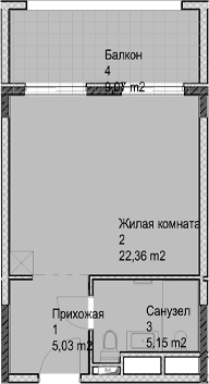 Продается 1-комн. квартира, 32.5 м²