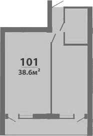 Продается 1-комн. квартира, 38.6 м²