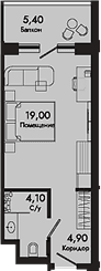 Продается 1-комн. квартира, 28 м²